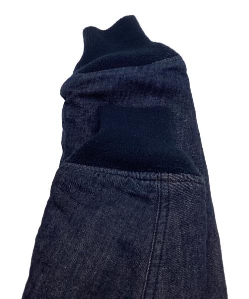 ALPHA（アルファ）ALPHA (アルファ) BACK NUMBER (バックナンバー) KAIHARA DENIM (カイハラ デニム) WASHI DENIM MA-1 ジャケット インディゴ サイズ:Mの古着・服飾アイテム