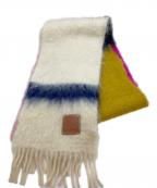 LOEWEロエベ）の古着「アナグラム モヘヤウールマフラー」｜マルチカラー