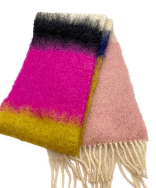 LOEWE（ロエベ）LOEWE (ロエベ) アナグラム モヘヤウールマフラー マルチカラーの古着・服飾アイテム