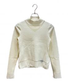 UNITED TOKYO（ユナイテッドトーキョー）の古着「クリアコンビVネックニット」｜ホワイト