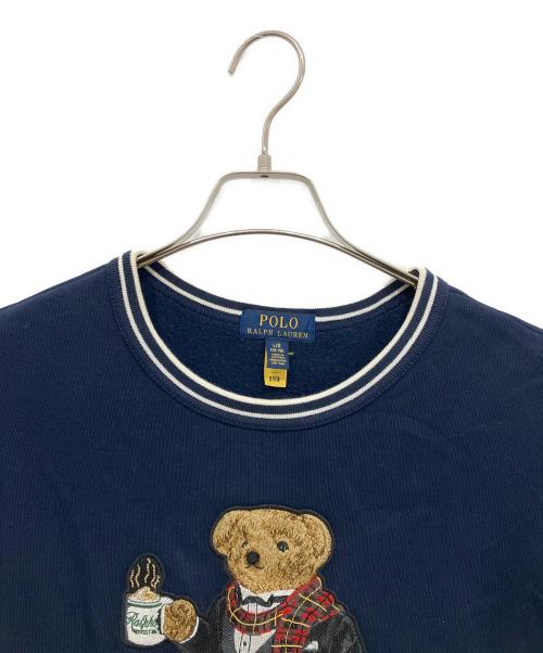 POLO RALPH LAUREN（ポロ・ラルフローレン）POLO RALPH LAUREN (ポロ・ラルフローレン) ポロベアスウェット ネイビー サイズ:Lの古着・服飾アイテム