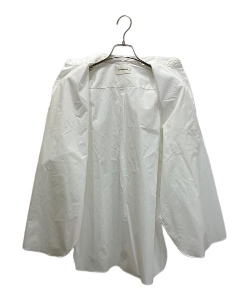 MARKWARE（マーカウェア）MARKWARE (マーカウェア) COMFORT FIT BAND COLLAR SHIRT ORGANIC COTTON ホワイト サイズ:1の古着・服飾アイテム