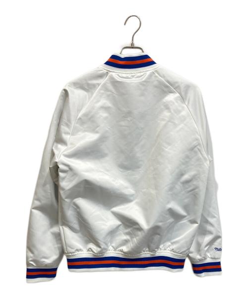 MITCHELL & NESS（ミッチェルアンドネス）MITCHELL & NESS (ミッチェルアンドネス) NEW YORK KNICKS スタジャン ホワイト サイズ:Sの古着・服飾アイテム