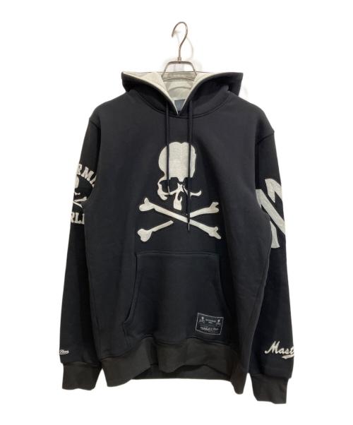 Mastermind WORLD（マスターマインド ワールド）Mastermind world (マスターマインド ワールド) MITCHELL & NESS (ミッチェルアンドネス) HOODIE コラボパーカー ブラック サイズ:Lの古着・服飾アイテム