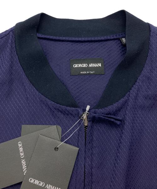 GIORGIO ARMANI（ジョルジョアルマーニ）GIORGIO ARMANI (ジョルジョアルマーニ) ジップアップジャケット ネイビー サイズ:44の古着・服飾アイテム