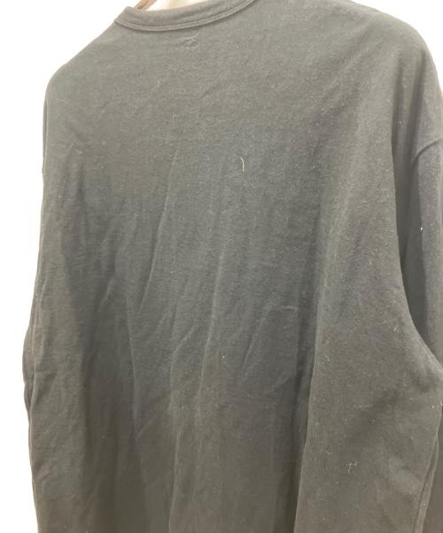 BLURHMS（ブラームス）BLURHMS (ブラームス) Co/Silk Nep Baseball Henry ヘンリーネックカットソー ブラック サイズ:4の古着・服飾アイテム