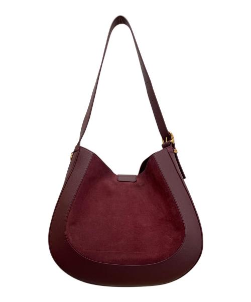 COLE HAAN（コールハーン）COLE HAAN (コールハーン) カタリーナ ラージ ホーボーワンショルダーバッグ ブラックガーネットの古着・服飾アイテム