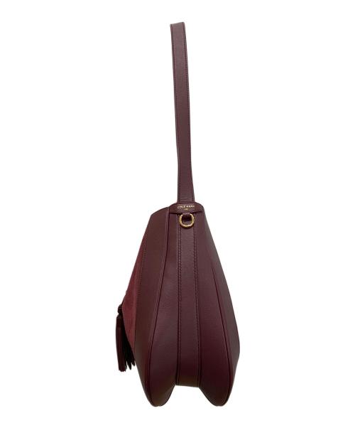 COLE HAAN（コールハーン）COLE HAAN (コールハーン) カタリーナ ラージ ホーボーワンショルダーバッグ ブラックガーネットの古着・服飾アイテム