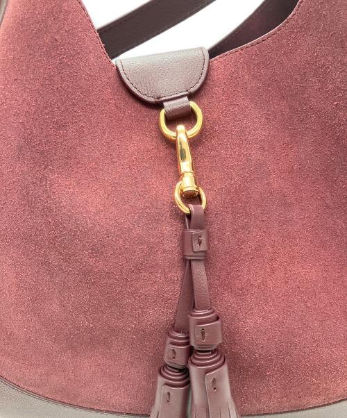 COLE HAAN（コールハーン）COLE HAAN (コールハーン) カタリーナ ラージ ホーボーワンショルダーバッグ ブラックガーネットの古着・服飾アイテム