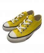 CONVERSE ADDICTコンバース アディクト）の古着「CHUCK TAYLOR LEATHER OX ローカットスニーカー　/　チャックテイラー レザー OX」｜イエロー