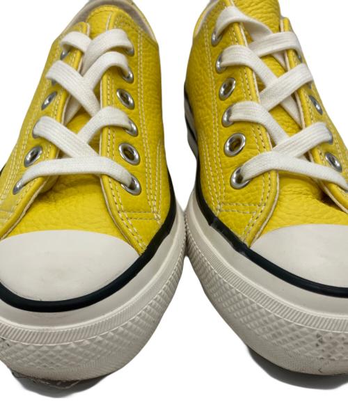 CONVERSE ADDICT（コンバース アディクト）CONVERSE ADDICT (コンバース アディクト) CHUCK TAYLOR LEATHER OX ローカットスニーカー　/　チャックテイラー レザー OX イエロー サイズ:24の古着・服飾アイテム