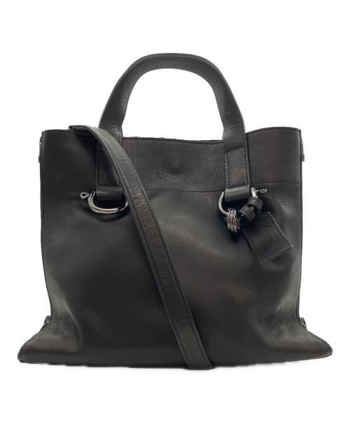 discord Yohji Yamamoto（ディスコード ヨウジヤマモト）discord Yohji Yamamoto (ディスコード ヨウジヤマモト) Zipper shoulder 2WAYショルダーバッグ ブラックの古着・服飾アイテム