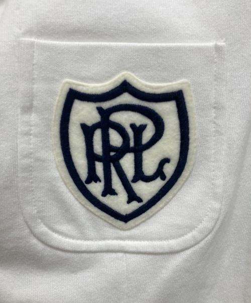 POLO RALPH LAUREN（ポロ・ラルフローレン）POLO RALPH LAUREN (ポロ・ラルフローレン) 25SS ロゴクレストコットンジャージーブレザー ホワイト サイズ:6の古着・服飾アイテム