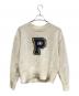 POLO RALPH LAUREN（ポロ・ラルフローレン）の古着「Pロゴ ウールブレンド クルーネック セーター」｜アイボリー
