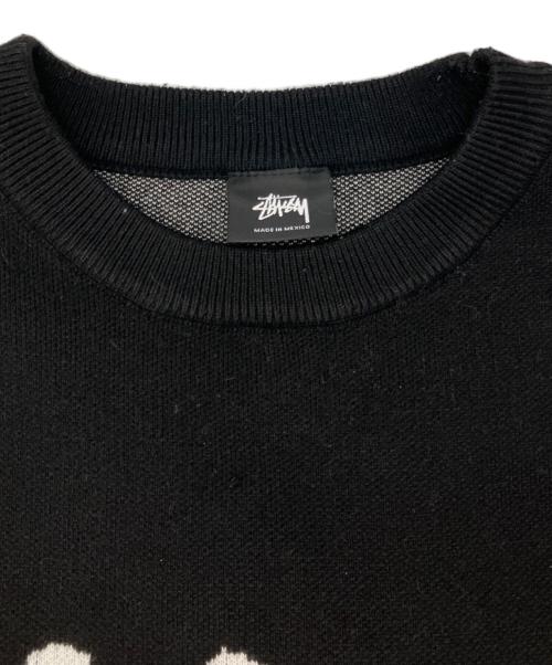 stussy（ステューシー）stussy (ステューシー) Stock Sweater ブラック サイズ:Lの古着・服飾アイテム