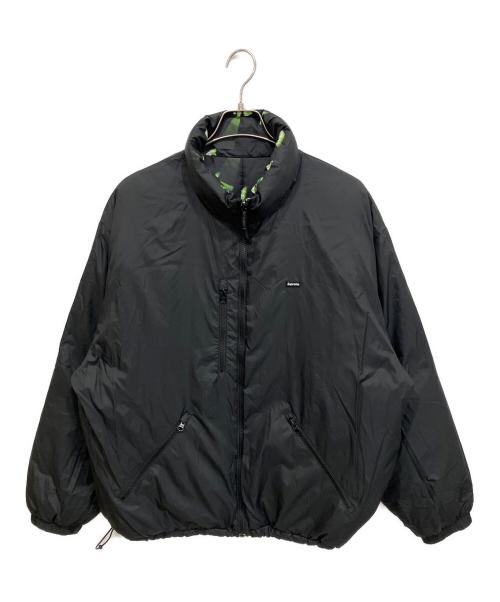 SUPREME（シュプリーム）SUPREME (シュプリーム) Watches Reversible Puffy Jacket ブラック×グリーン サイズ:Lの古着・服飾アイテム