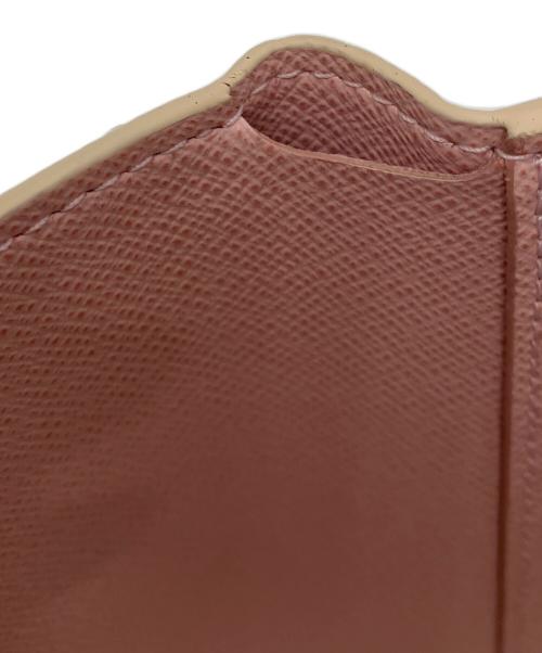 LOUIS VUITTON（ルイ ヴィトン）LOUIS VUITTON (ルイ ヴィトン) ポルトフォイユ・ヴィクトリーヌ 3つ折り財布 ベージュ×ピンクの古着・服飾アイテム