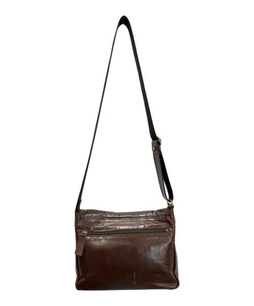 DAKOTA BLACK LABEL（ダコタブラックレーベル）DAKOTA BLACK LABEL (ダコタブラックレーベル) ホースト レザー ショルダーバッグ B5 ブラウンの古着・服飾アイテム