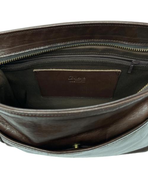 DAKOTA BLACK LABEL（ダコタブラックレーベル）DAKOTA BLACK LABEL (ダコタブラックレーベル) ホースト レザー ショルダーバッグ B5 ブラウンの古着・服飾アイテム