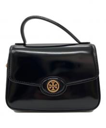 TORY BURCH（トリーバーチ）の古着「ROBINSON SPAZZOLATO SMALL ショルダーバッグ」｜ブラック