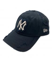 New Era×JOURNAL STANDARD（ニューエラ×ジャーナルスタンダード）の古着「別注 DISTRESSED 920 CP NY Yankees キャップ」｜ネイビー