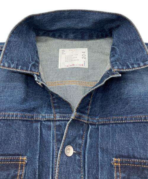 sacai（サカイ）sacai (サカイ) Denim Nylon Twill Jacket デニムナイロンツイルジャケット インディゴ×オリーブ サイズ:4の古着・服飾アイテム