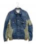 sacai（サカイ）の古着「Denim Nylon Twill Jacket デニムナイロンツイルジャケット」｜インディゴ×オリーブ