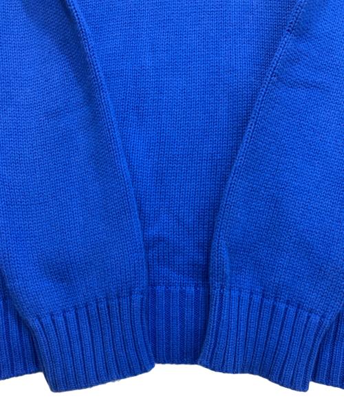 POLO RALPH LAUREN（ポロ・ラルフローレン）POLO RALPH LAUREN (ポロ・ラルフローレン) ニットジャケット ネイビー×ブルー サイズ:XL（18-20）の古着・服飾アイテム
