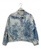 LEVI'S×COTE'RARIANリーバイス×）の古着「再構築 リメイク ブリーチデニムジャケット」｜ブルー×ホワイト