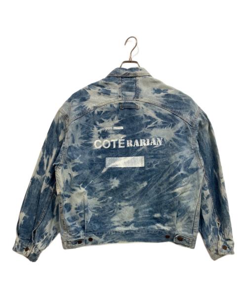 LEVI'S（リーバイス）LEVI'S (リーバイス) COTE'RARIAN 再構築 リメイク ブリーチデニムジャケット ブルー×ホワイト サイズ:freeの古着・服飾アイテム