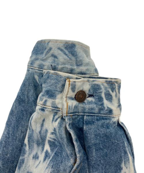 LEVI'S（リーバイス）LEVI'S (リーバイス) COTE'RARIAN 再構築 リメイク ブリーチデニムジャケット ブルー×ホワイト サイズ:freeの古着・服飾アイテム