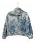LEVI'S（リーバイス）の古着「再構築 リメイク ブリーチデニムジャケット」｜ブルー×ホワイト