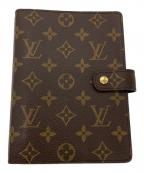 LOUIS VUITTONルイ ヴィトン）の古着「アジェンダ MM 手帳カバー」｜ブラウン