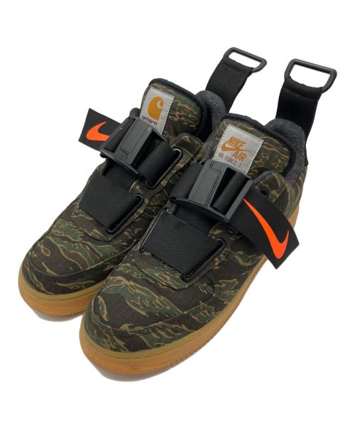 NIKE（ナイキ）NIKE (ナイキ) CARHARTT WIP (カーハート ワークインプログレス) Air Force 1 Utility Low Premium 'Camo' グリーン サイズ:28の古着・服飾アイテム