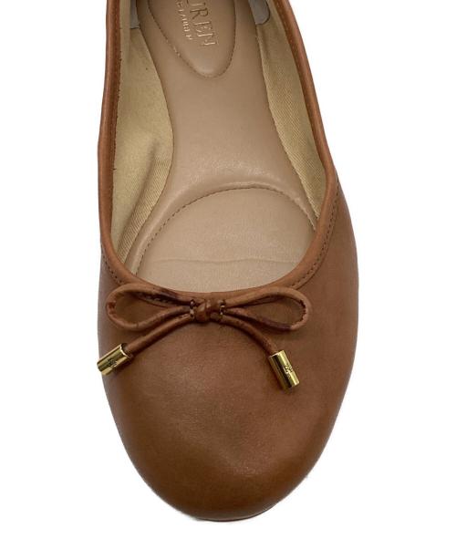 LAUREN RALPH LAUREN（ローレンラルフローレン）LAUREN RALPH LAUREN (ローレンラルフローレン) バレエパンプス ブラウン サイズ:7の古着・服飾アイテム