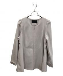 TO BE CHIC（トゥービーシック）の古着「デュアルストレッチ ZIP チュニック」｜ベージュ