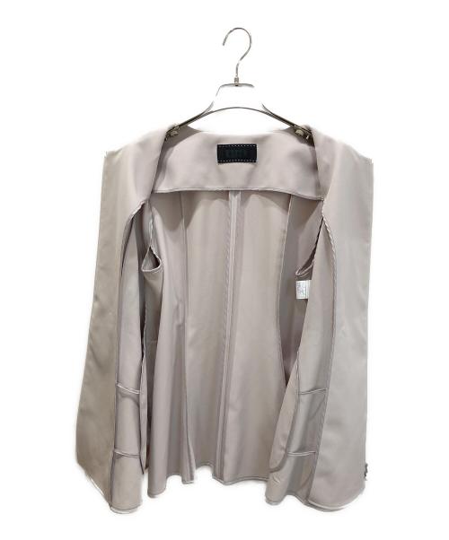 TO BE CHIC（トゥービーシック）TO BE CHIC (トゥービーシック) デュアルストレッチ ZIP チュニック ベージュ サイズ:44の古着・服飾アイテム
