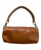 HIROFUヒロフ）の古着「レザーハンドバッグ」｜ブラウン