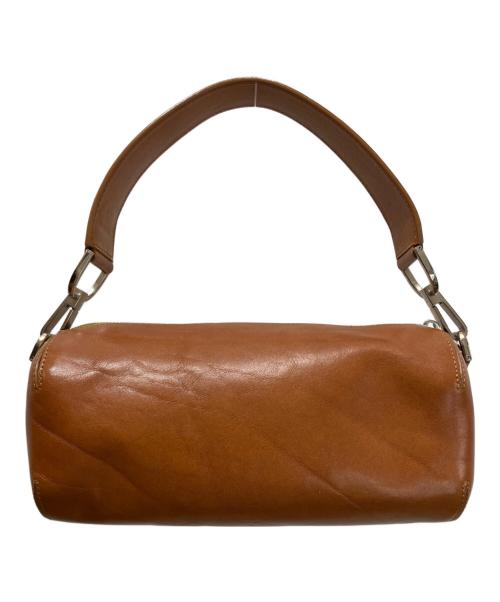 HIROFU（ヒロフ）HIROFU (ヒロフ) レザーハンドバッグ ブラウンの古着・服飾アイテム