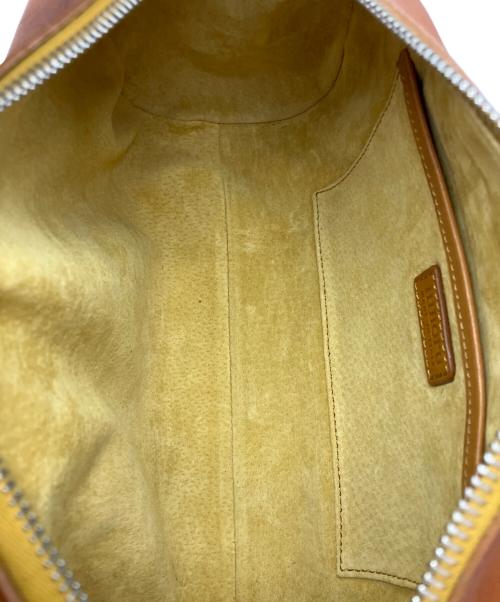 HIROFU（ヒロフ）HIROFU (ヒロフ) レザーハンドバッグ ブラウンの古着・服飾アイテム