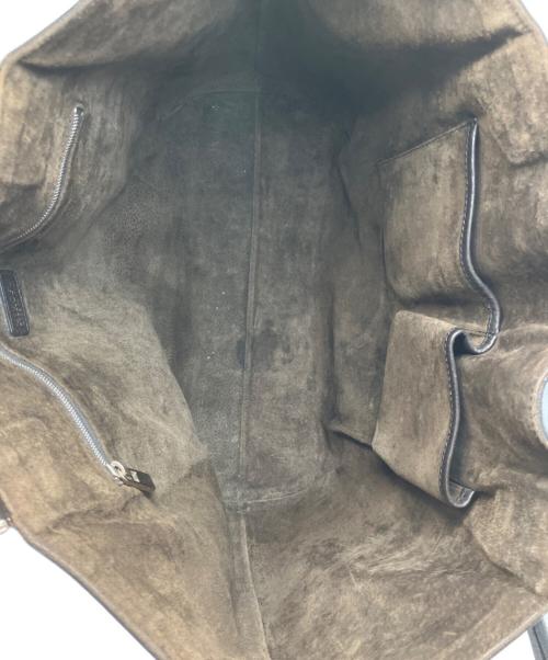 HIROFU（ヒロフ）HIROFU (ヒロフ) レザートートバッグ ブラックの古着・服飾アイテム