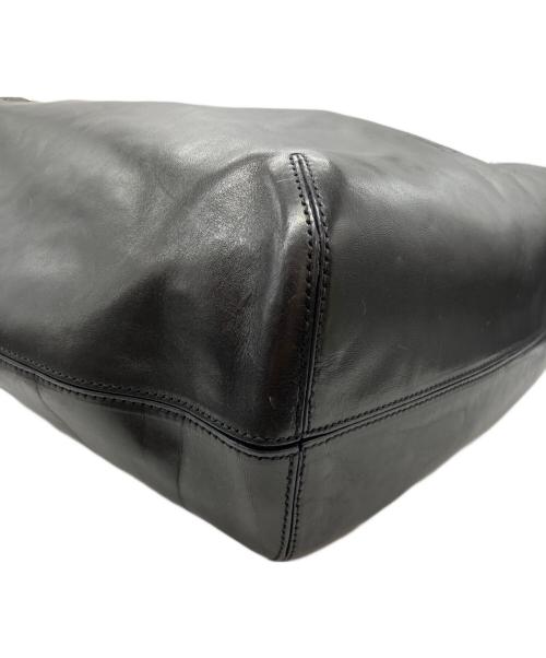 HIROFU（ヒロフ）HIROFU (ヒロフ) レザートートバッグ ブラックの古着・服飾アイテム