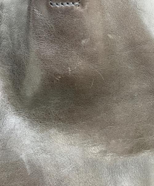 HIROFU（ヒロフ）HIROFU (ヒロフ) レザートートバッグ ブラックの古着・服飾アイテム