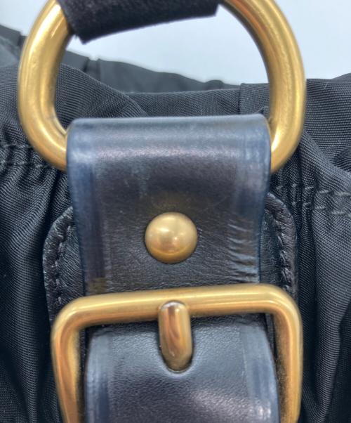 PRADA（プラダ）PRADA (プラダ) ナイロンギャザーバッグ ブラックの古着・服飾アイテム