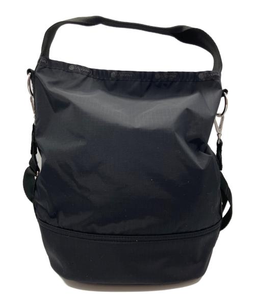 LeSportsac（レスポートサック）LeSportsac (レスポートサック) コンバーチブル バケットバッグ ブラックの古着・服飾アイテム