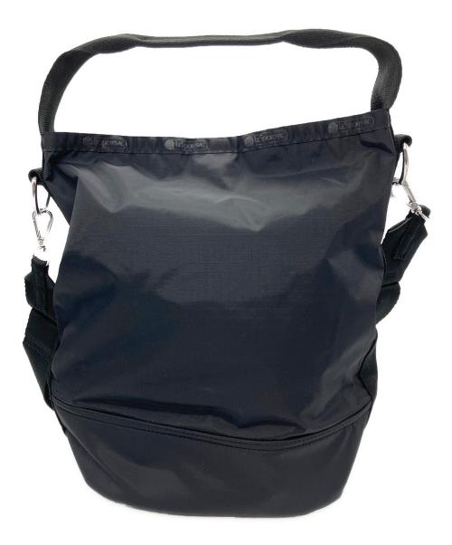 LeSportsac（レスポートサック）LeSportsac (レスポートサック) コンバーチブル バケットバッグ ブラックの古着・服飾アイテム