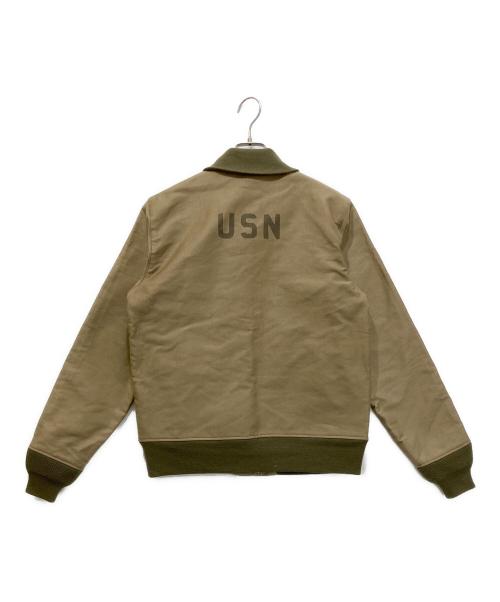 WAREHOUSE（ウエアハウス）WAREHOUSE (ウエアハウス) U.S.NAVY 36J1 JACKET フライトジャケット ベージュ サイズ:Mの古着・服飾アイテム