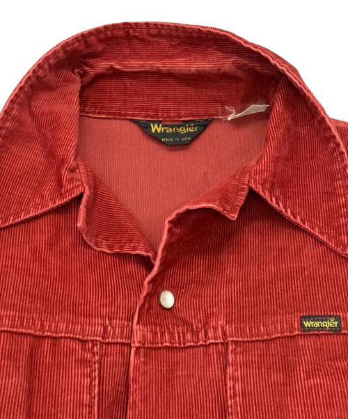 Wrangler（ラングラー）Wrangler (ラングラー) 70S コーデュロイシャツ レッド サイズ:Lの古着・服飾アイテム