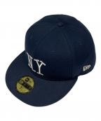 New Era×stussyニューエラ×ステューシー）の古着「コラボキャップ」｜ネイビー