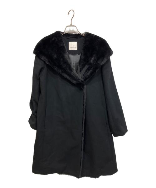 MORABITO（モラビト）MORABITO (モラビト) ウールアンゴラコート ブラック サイズ:40の古着・服飾アイテム